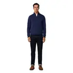 Свитер Hackett New Double half zip, синий - фото 7