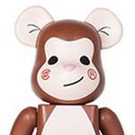 BE@RBRICK X Clot Monkey Edison Chen Juice Brown - фото 4