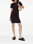 Versace Jeans Couture платье с логотипом V-Emblem, черный - фото 2