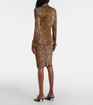 Рубашка с леопардовым принтом Versace, Natural+Black - фото 3