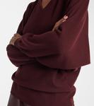 Свитер из шерсти и кашемира Rosa Fforme, Bordeaux - фото 5