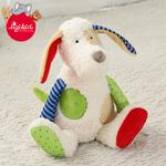 Немецкая плюшевая кукла щенок sweet patchwork, высота 32 см Sigikid - фото 5