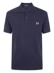 Рубашка-поло с вышитым лавровым венком Fred Perry, синий - фото