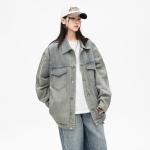 Ice flying Джинсовая куртка унисекс, A1411 Yellow Mud[Lite] - фото 11