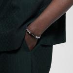 Браслет с монограммой и бусинами Louis Vuitton, серебряный - фото 3