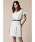 Стильное короткое платье Kocca, белый - фото 3