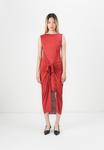 Платье PARFOIS Maxi dress, Brick Red/Dark Red - фото