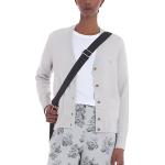 Детский вязаный кардиган с рисунком лисичек Maison Kitsune, серый - фото 5