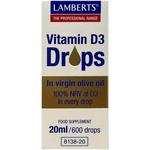 Витамин D3 капли 20мл, Lamberts - фото 2