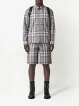 Клетчатая рубашка на молнии BURBERRY, серый - фото 2
