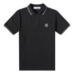 Рубашка поло patch polo shirt 'black' Stone Island, черный - фото