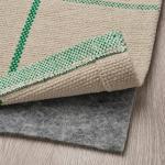 Большой ковер RIDSTIG IKEA, 133x195 см, бежевый/зеленый - фото 5