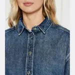 Джинсовая куртка оверсайз Salea Samsøe Samsøe, синий - фото 3