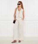 Брюки коччо Straight fit Marella Sport, экрю - фото 2