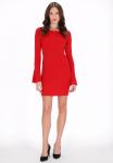 Faina Вязаное платье в красном цвете - фото 4