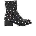 Ботинки Lanvin Wmns Medley Studded Leather Ankle Boot, Black Silver - фото