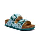 Кожаные тапочки Birkenstock, синий - фото