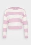 Джемпер ONLY Petite ONLDERRY STRIPE O NECK , Keepsake Lilac/Cloud Dancer/Lilac - фото 5