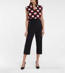 Высокие укороченные брюки Prada, черный - фото 2