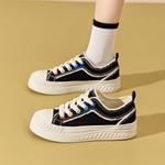 Женские низкие кеды JOSINY из холста, экрю - фото 4