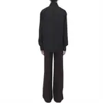 Длинная рубашка с вышитым черепом Alexander McQueen, черный - фото 6