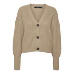 Кардиган Vero Moda Lea Cuff, коричневый - фото 3