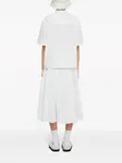 Плиссированная юбка миди JIL SANDER, белый - фото 4