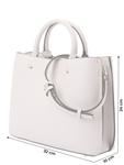 Сумочка GUESS MERIDIAN II GIRLFRIEND SATCHEL, White - фото 3