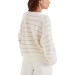 Полосатый ребристый джемпер Brunello Cucinelli, белый - фото 6