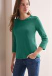 Футболка с длинным рукавом BASIC V-NECK Cecil, зеленый - фото