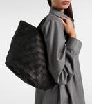 Сумка-тоут из сизалевой кожи The Row, Black Ans - фото 2