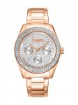 DKNY Часы Analog 'Chambers Multi Glitz' в розовом цвете - фото