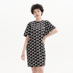 MLB Женское черное платье с коротким рукавом - фото 7