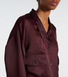 Шелковая рубашка Matteo Khaite, Almandine - фото 4