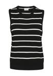 Топ Kaffe KALIZZA STRIPED, Black Chalk Stripe/Black - фото 5