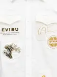 Рубашка с вышивкой на кармане Evisu, белый - фото 5