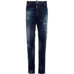 Каменные облегающие потертые джинсы DSQUARED 2, синий - фото 3