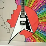 Jackson JS Series Rhoads JS32T, гриф из амаранта, белый с черными фасками - фото