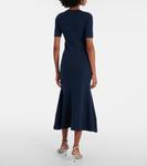 Жаккардовый топ Erdem, Cyanotype Etching Navy - фото 3