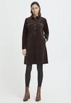 Платье PULZ PZSALLY LS PLACKET DRESS, Espresso/Dark Brown - фото 2