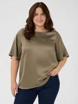 Топ Dina свободного кроя KAFFE Curve, Morel - фото