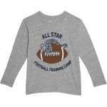 Футболка Chaser Football Camp Tri-Blend Jersey Tee, цвет Streaky Grey - фото