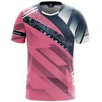 Футболка для бадминтона унисекс розовая CORALIAN - фото