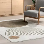 Ковер Bevin с бахромой и абстрактным рисунком неба Nuloom, 275x397 см - фото 9