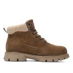 Мужские коричневые ботинки Martin Jeep с золотистой флисовой подкладкой - фото 7