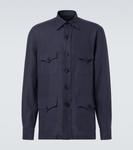 Льняная куртка Rubinacci, синий - фото