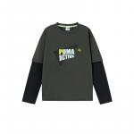 Детская футболка PUMA, серый - фото