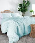 Наборы текстурированных пододеяльников Gemma Southshore Fine Linens, синий - фото