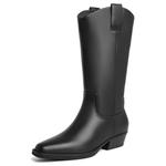 Сапоги женские однотонные до колена Belle, черный - фото 2