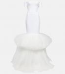 Свадебное платье Оливия с открытыми плечами Rasario, белый - фото